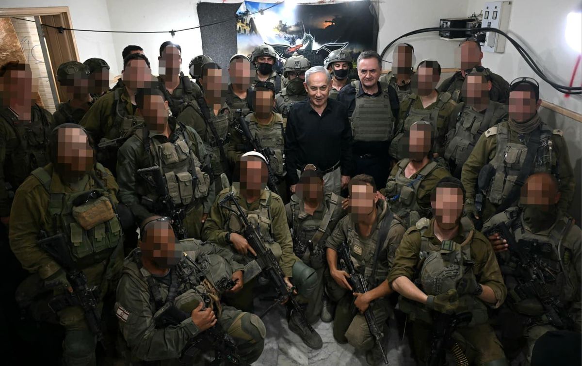 Netanyahu, Lübnan'ın güneyindeki İsrail askerleriyle bir araya geldi