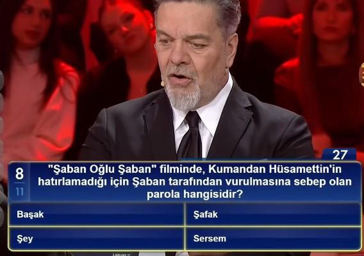 'Şaban Oğlu Şaban' filminde, Kumandan Hüsamettin'in hatırlamadığı için Şaban tarafından vurulmasına sebep olan parola hangisidir?