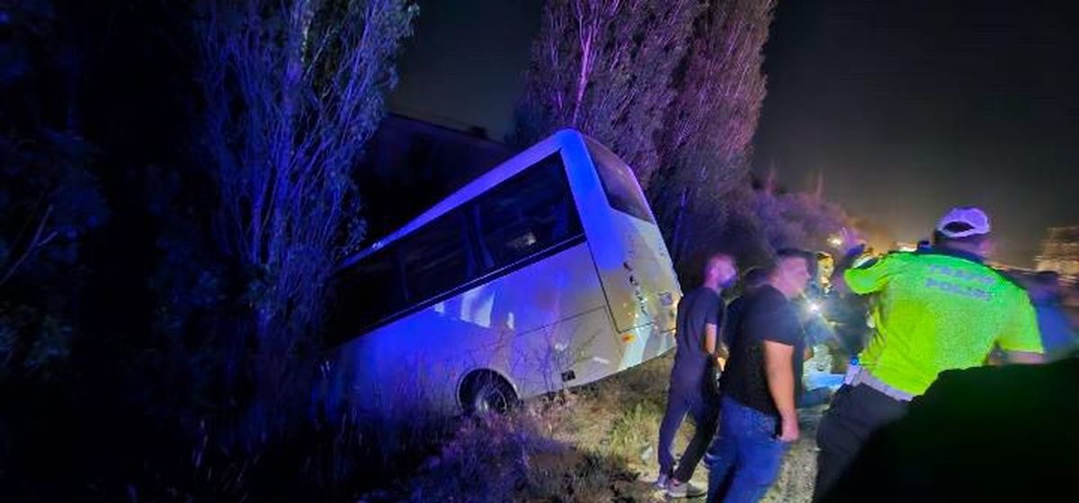 Ankara Mamak'ta meydana gelen trafik kazası sonrası olay yeri