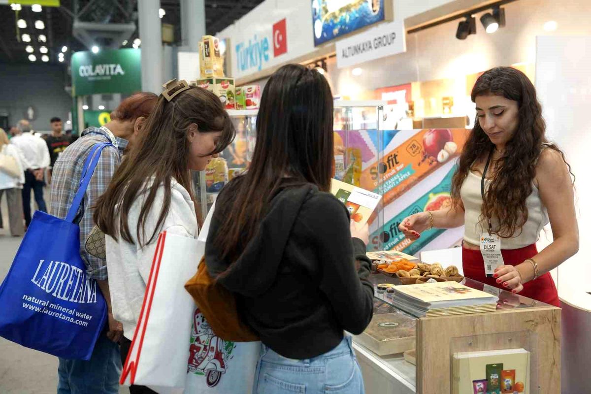 ABD'deki Summer Fancy Food Show'da Türk gıda ürünlerinin sergilendiği alan