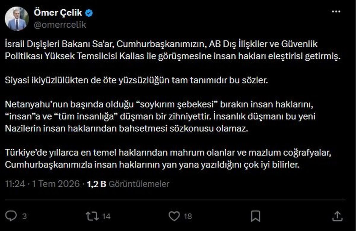 AK Parti'li Çelik: Soykırım şebekesi tüm insanlığa düşman bir zihniyettir