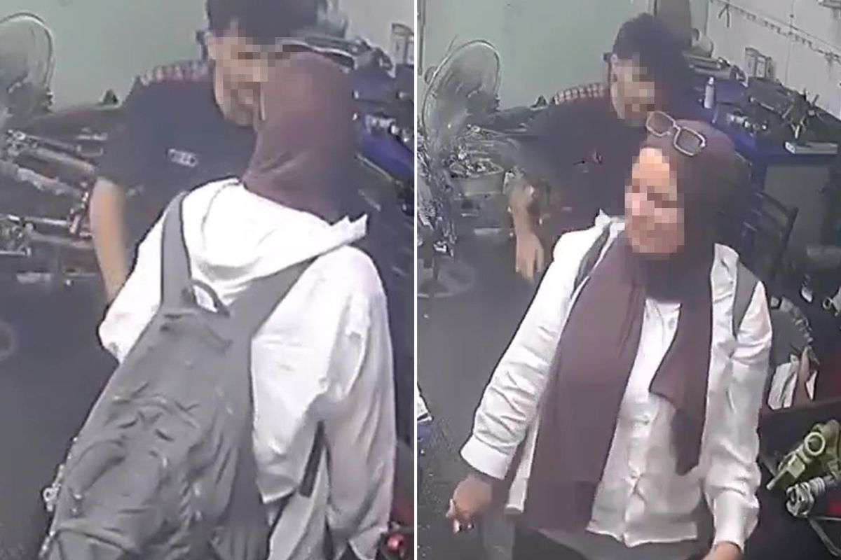 Atölyedeki genci zorla öpmeye çalıştı, beklemediği tepkiyle karşılaştı