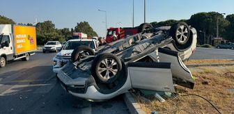 Aydın'da iki otomobilin çarpışması sonucu 4 kişi yaralandı