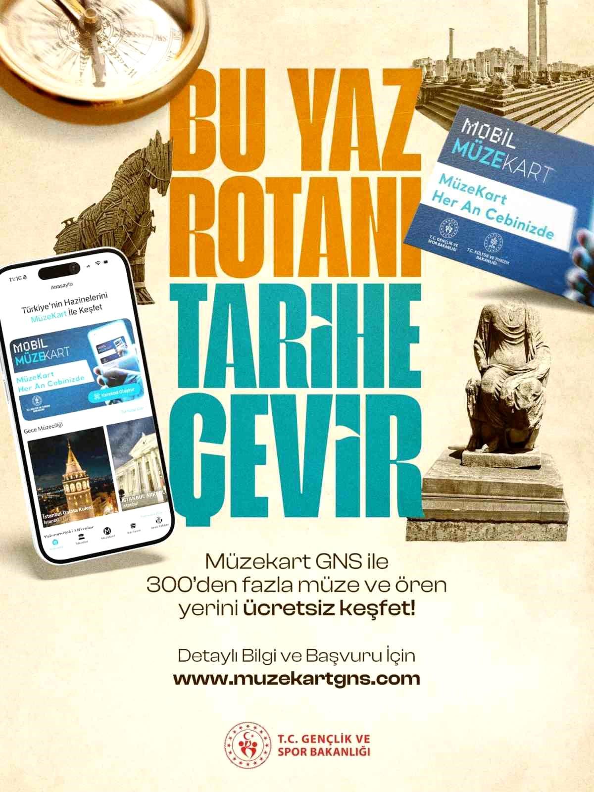 Bakan Bak'tan gençlere ücretsiz Müzekart müjdesi