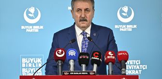 BBP Genel Başkanı Destici, basın toplantısı düzenledi Açıklaması