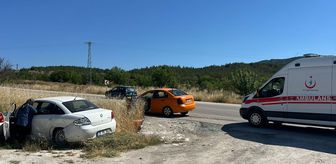 Boyabat'ta iki otomobilin çarpıştığı kazada 1 kişi yaralandı