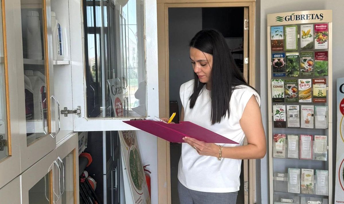 Cizre'de tarım ilacı satan bayiler denetlendi