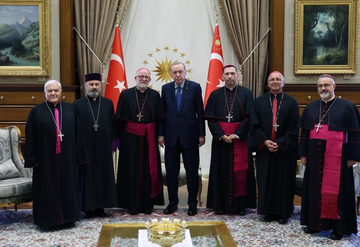 Erdoğan, Türkiye Katolik Episkoposlar Heyetini Kabul Etti