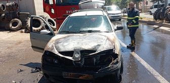 Diyarbakır'da otomobilde çıkan yangın söndürüldü