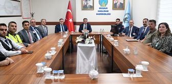 Erzurum Valisi Baruş, havalimanındaki çalışmaları yerinde inceledi