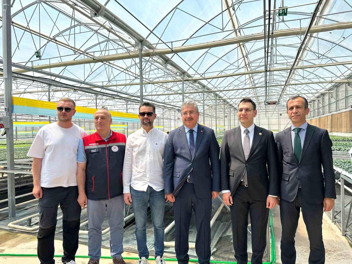 Eskişehir Valisi Dr. Erdinç Yılmaz, Sarıcakaya'daki fide tesisini ziyaret etti