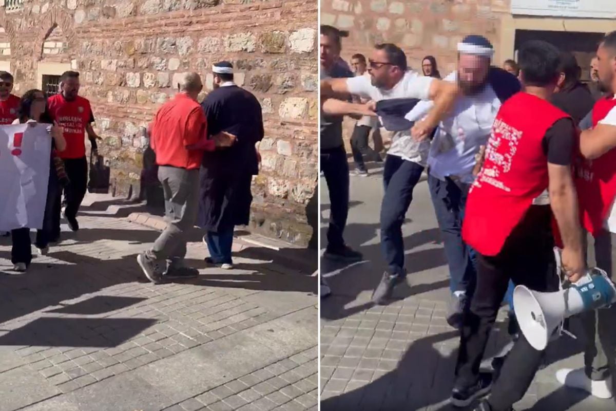 Gebze'deki NATO protestosunda büyük gerginlik! Ortalık bir anda karıştı