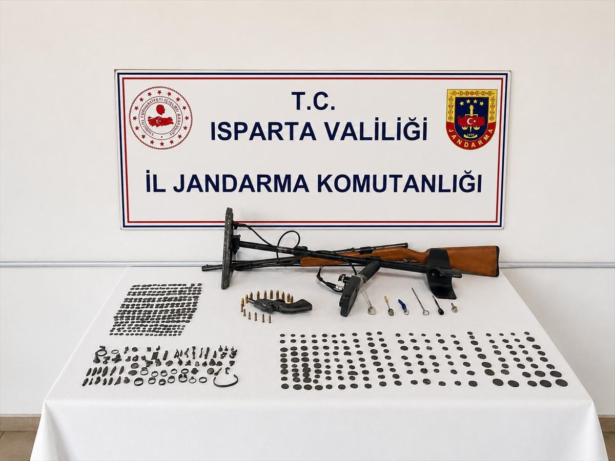 Isparta'da tarihi eser kaçakçılığı operasyonunda bir zanlı yakalandı