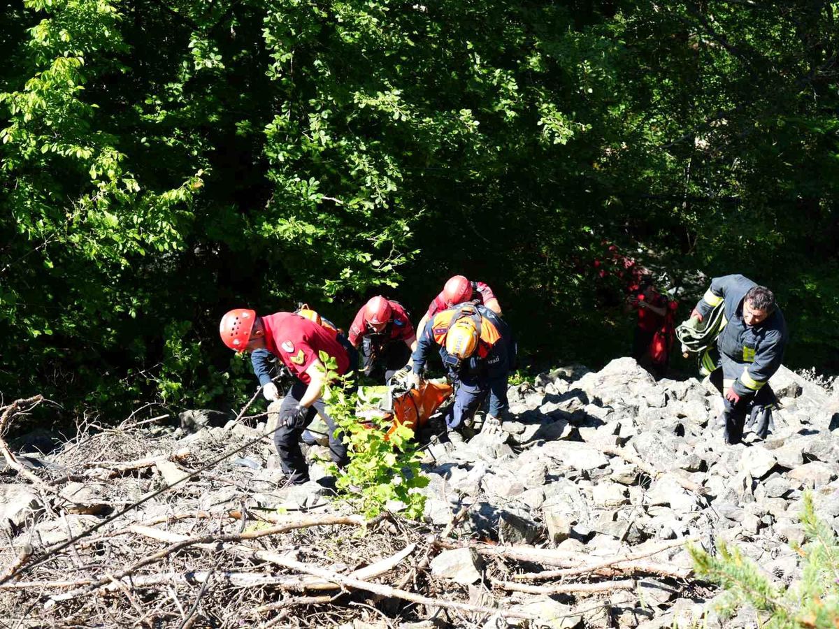 Kastamonu Taşköprü'de kaza yeri incelemesi