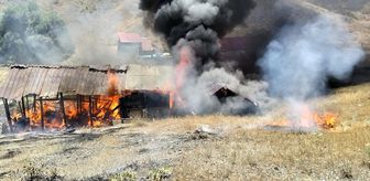 Malatya'da barakada çıkan yangın söndürüldü