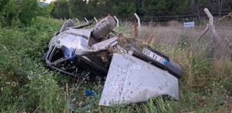 Samsun'da şarampole devrilen otomobildeki 3 kişi yaralandı