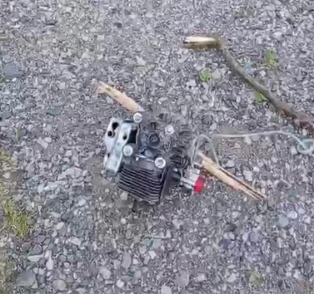 Security measures around the crash site