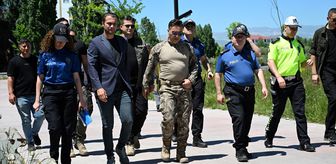 Ağrı İl Emniyet Müdürü Önder, millet bahçesi çevresinde denetimde bulundu