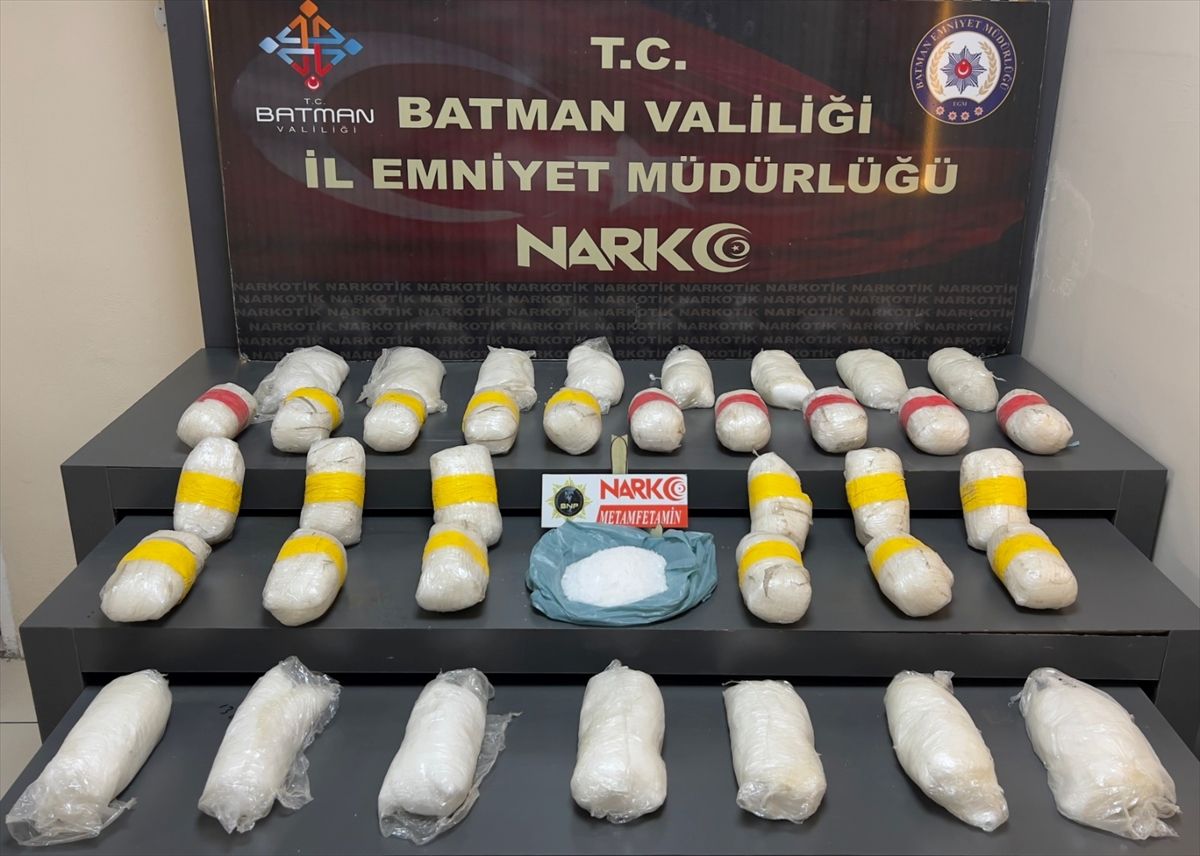 Batman'da uyuşturucu operasyonu: 19 kilo sentetik uyuşturucu ele geçirildi, 1 tutuklama