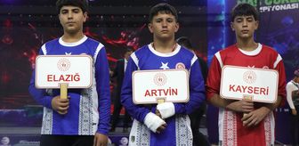 Kayseri'de düzenlenen Minikler ve Yıldızlar Türkiye Mas Güreşi Şampiyonası tamamlandı