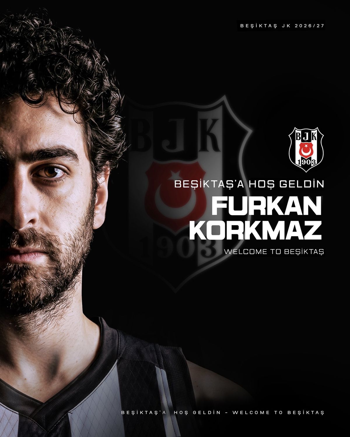 Furkan Korkmaz Beşiktaş forması ile