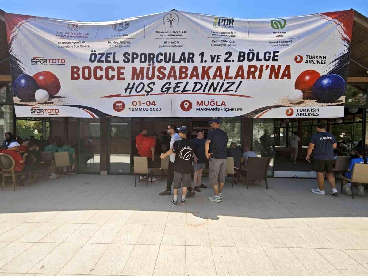 Özel sporcular Bocce Türkiye şampiyonası Muğla'da başladı