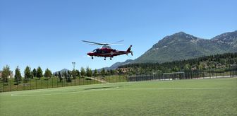 Seydişehir'de hava ambulansı kalp krizi geçiren hasta için havalandı