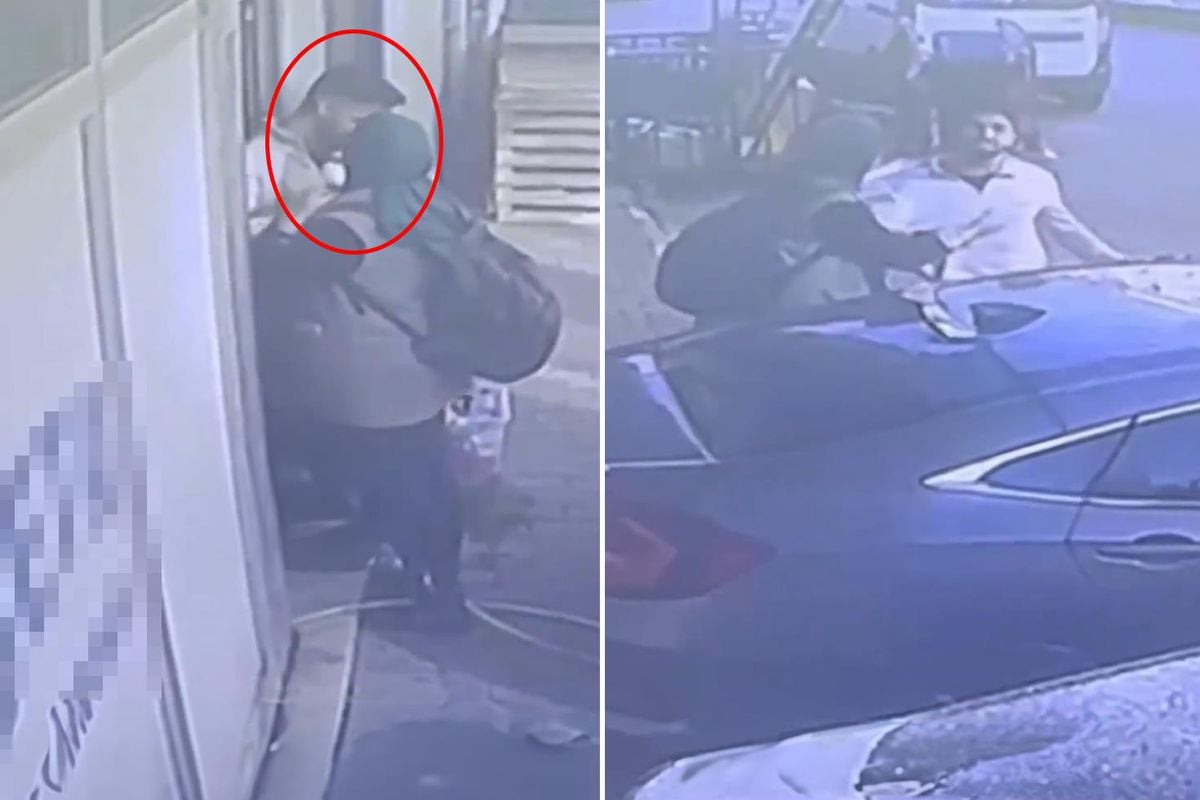 Tacizci kadından yeni görüntü! Öpmek istediği yıkamacı su sıkarak uzaklaştırmış