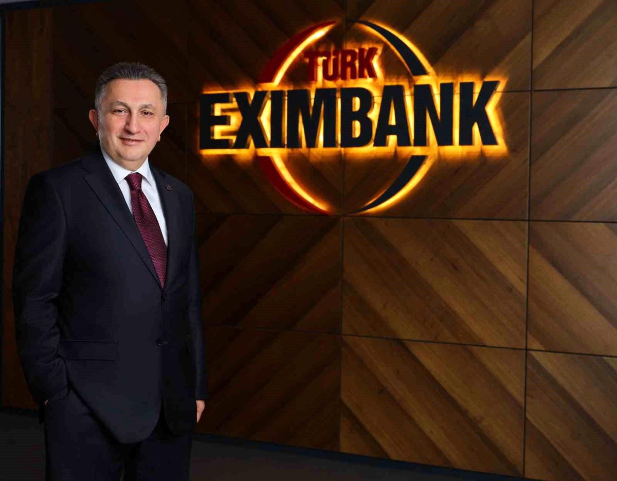 Türk Eximbank logosu ve finansal grafikler