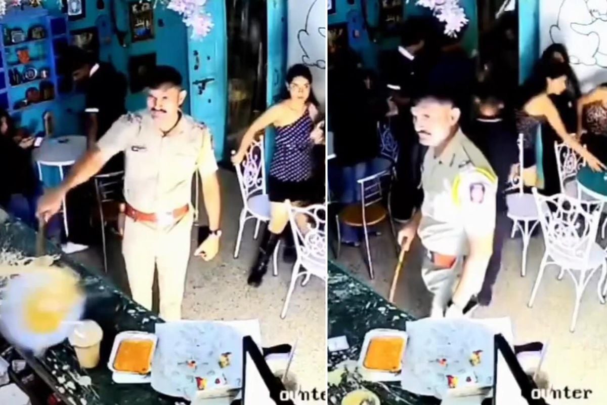 Ülkeyi ayağa kaldıran kafe baskını! Elindeki sopayla mekanı dağıttı