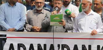Adana'da İsrail'in Gazze'yi işgali protesto edildi