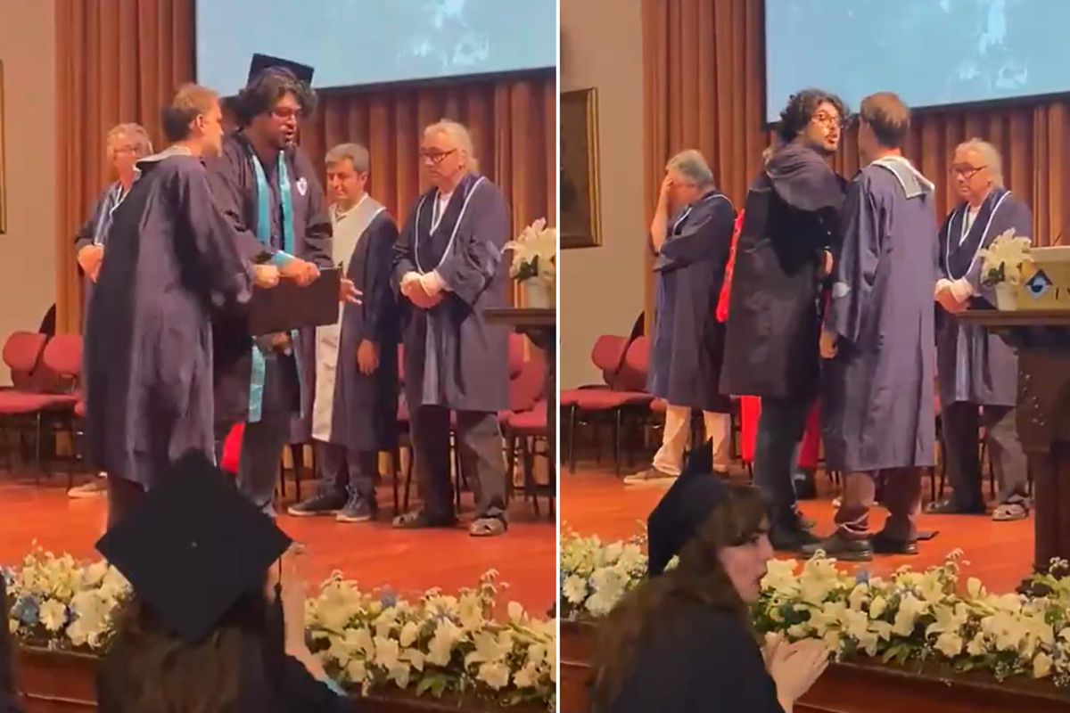 Boğaziçi Üniversitesi mezuniyet töreninde protesto