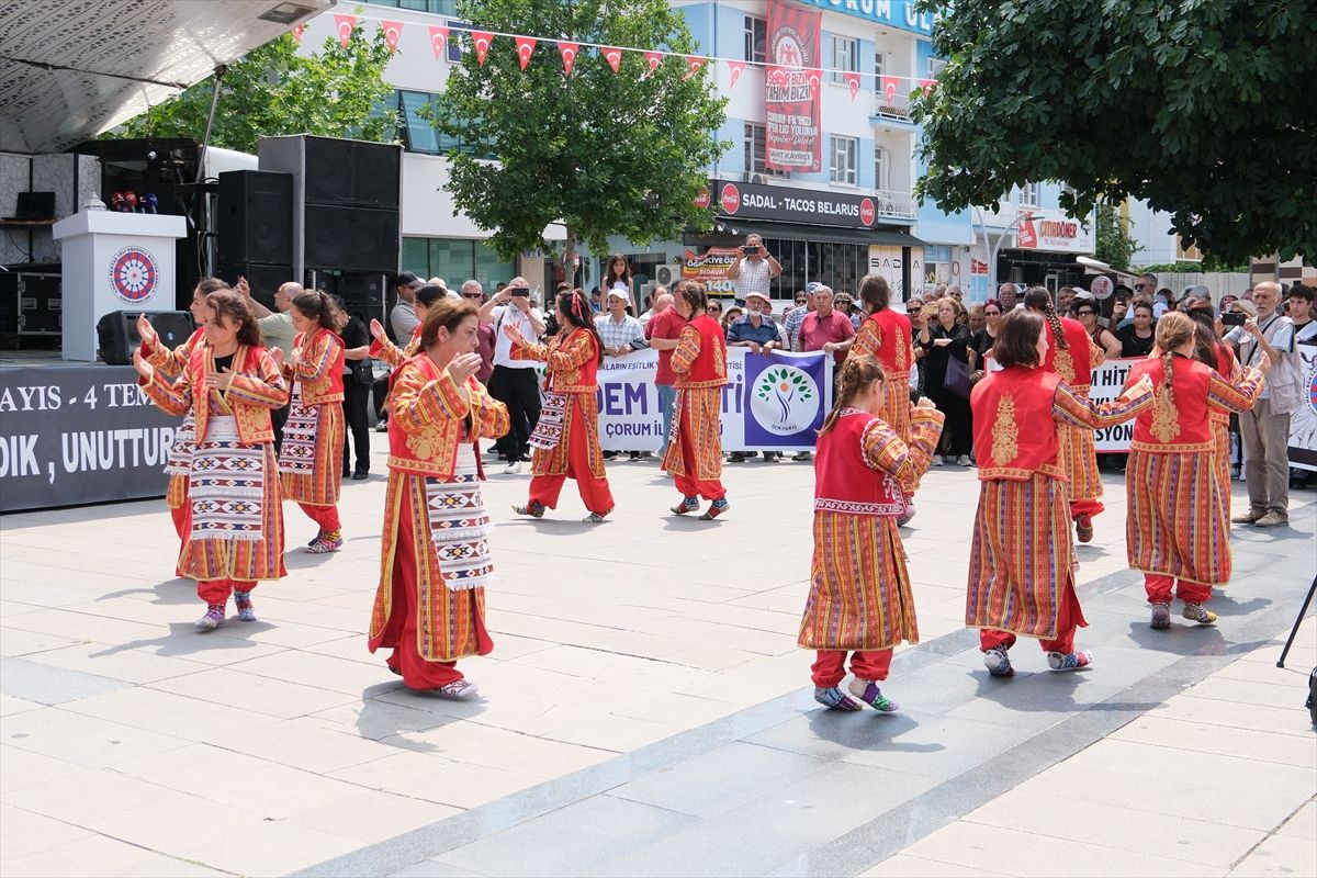 Çorum olaylarında hayatını kaybedenler anıldı