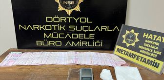 Erzin'de sentetik uyuşturucu bulunan otomobildeki 2 şüpheliye gözaltı