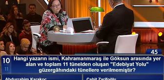 Hangi yazarın ismi, Kahramanmaraş ile Göksun arasında yer alan ve toplam 11 tünelden oluşan 'Edebiyat Yolu' güzergâhındaki tünellere verilmemiştir?