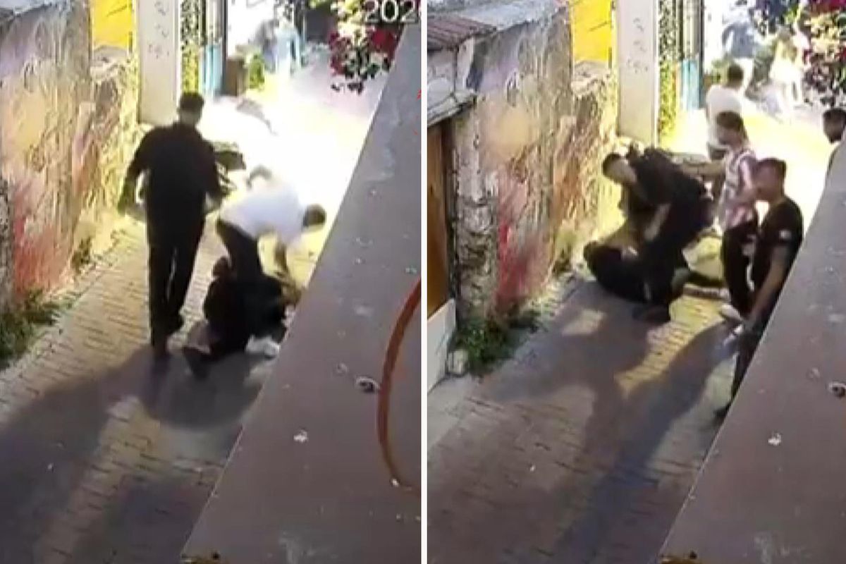 Silahla vurdukları adamı darbederek öldürdüler: Cinayet anı kamerada
