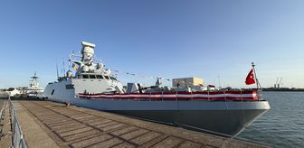 Milli savaş gemisi TCG Burgazada, Belçika'da düzenlenen törenle ziyarete açıldı