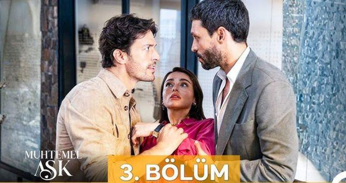 Muhtemel Aşk dizisinin 3. bölümüne ait bir sahne.