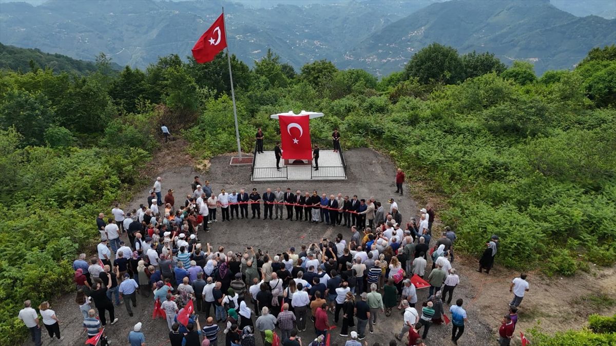 Ordu Altınordu'da açılışı yapılan Alınca Hava Şehitleri Anıtı