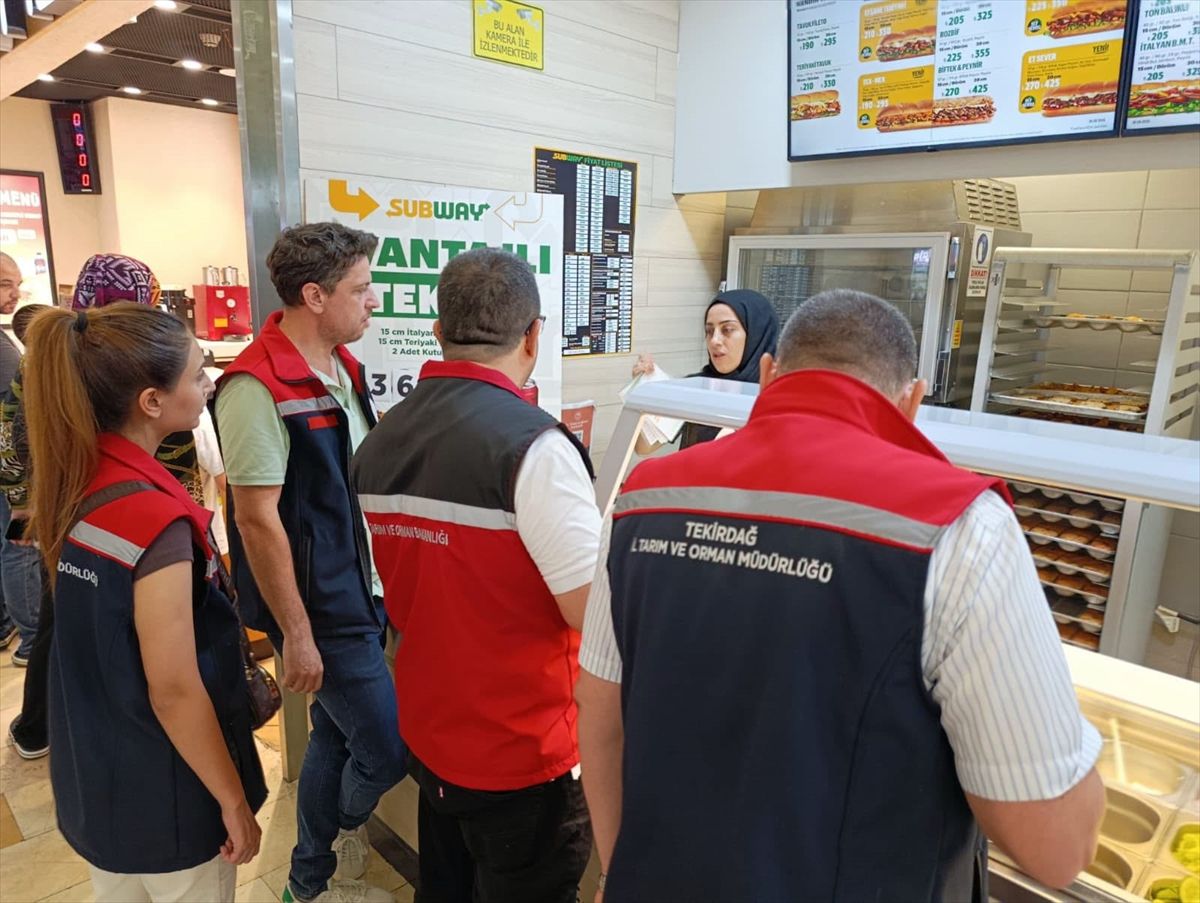 Tekirdağ'da toplu tüketim işletmelerinde 'şeffaf menü' denetimi yapıldı