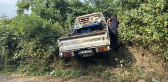 Trabzon'da kaza yapan alkollü sürücünün ehliyetine el konuldu