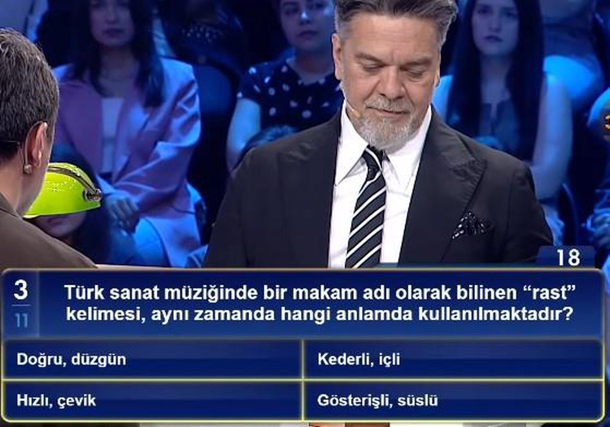 Türk sanat müziğinde bir makam adı olarak bilinen 'rast' kelimesi, aynı zamanda hangi anlamda kullanılmaktadır?