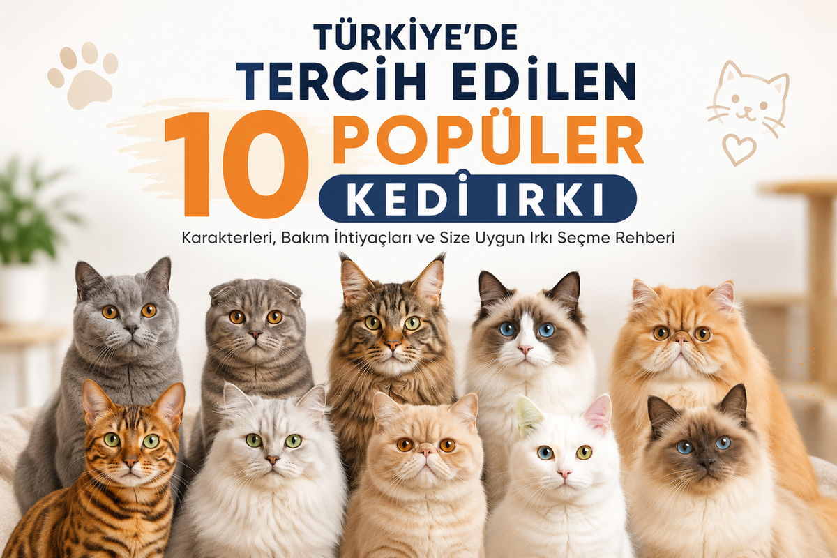 Türkiye'de Tercih Edilen 10 Popüler Kedi Irkı