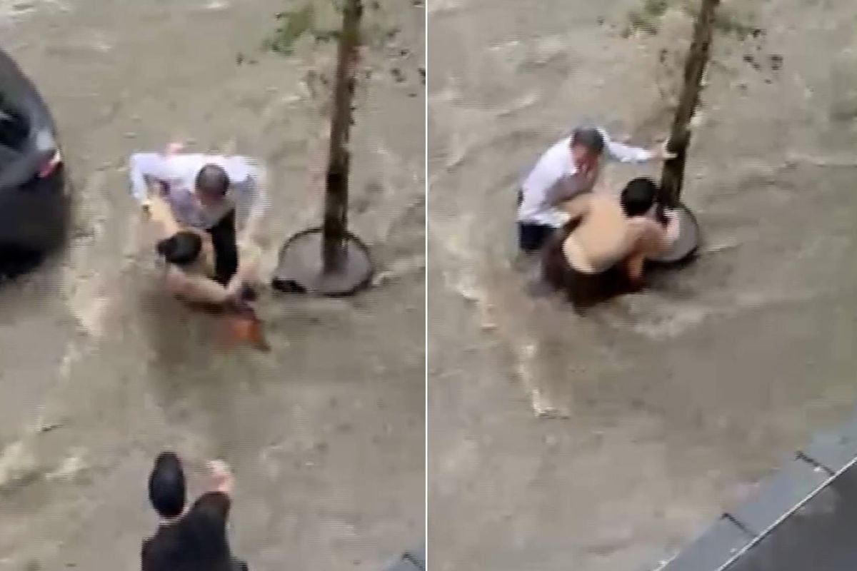 İstanbul'da şiddetli sağanak! Genç kadın son anda kurtarıldı