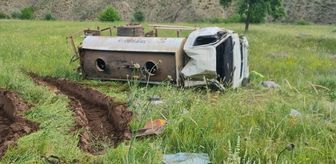 Bingöl'de devrilen su tankerindeki 1 kişi öldü, 1 kişi yaralandı