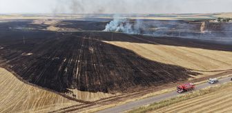 Diyarbakır'da çıkan anız yangınına ekiplerce müdahale ediliyor
