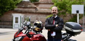Erasmus eğitimine motosikletiyle giden öğretmen 4 bin kilometre yol yaptı