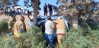 Hatay'da şarampole devrilerek ağaca çarpan otomobildeki 7 kişi yaralandı