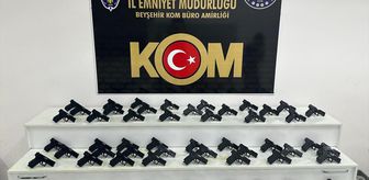 Konya'da 70 ruhsatsız tabanca ele geçirildi