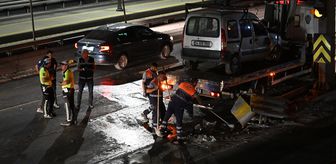 Küçükçekmece'de üç aracın karıştığı kazada 2 kişi yaralandı